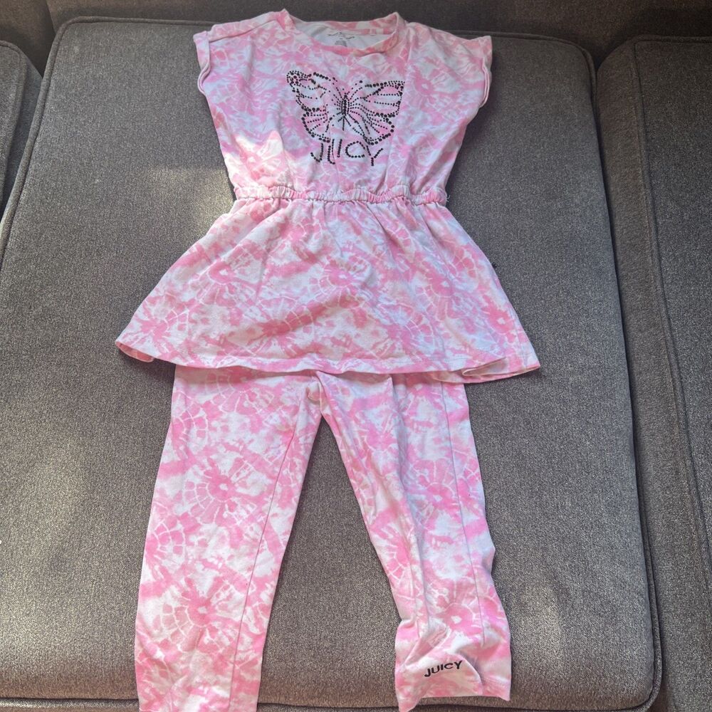Juicy‎ Couture Girls Leggings Set Tops Size 6x